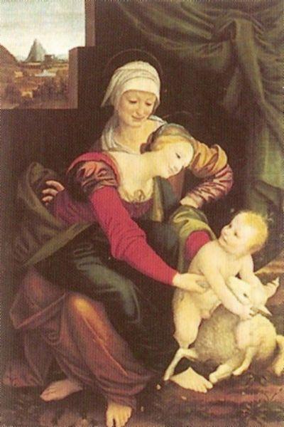 Bernardino Lanino The Virgin and Child with St. Anne china oil painting image